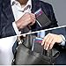 Travelambo Front Pocket Minimalist Leather Slim Wallet RFID Blocking Carbon Fiber Texture(Black)