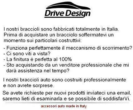 Bracciolo PREMIUM compatibile per 500X in TESSUTO NERO - REGOLABILE IN LUNGHEZZA 500 X
