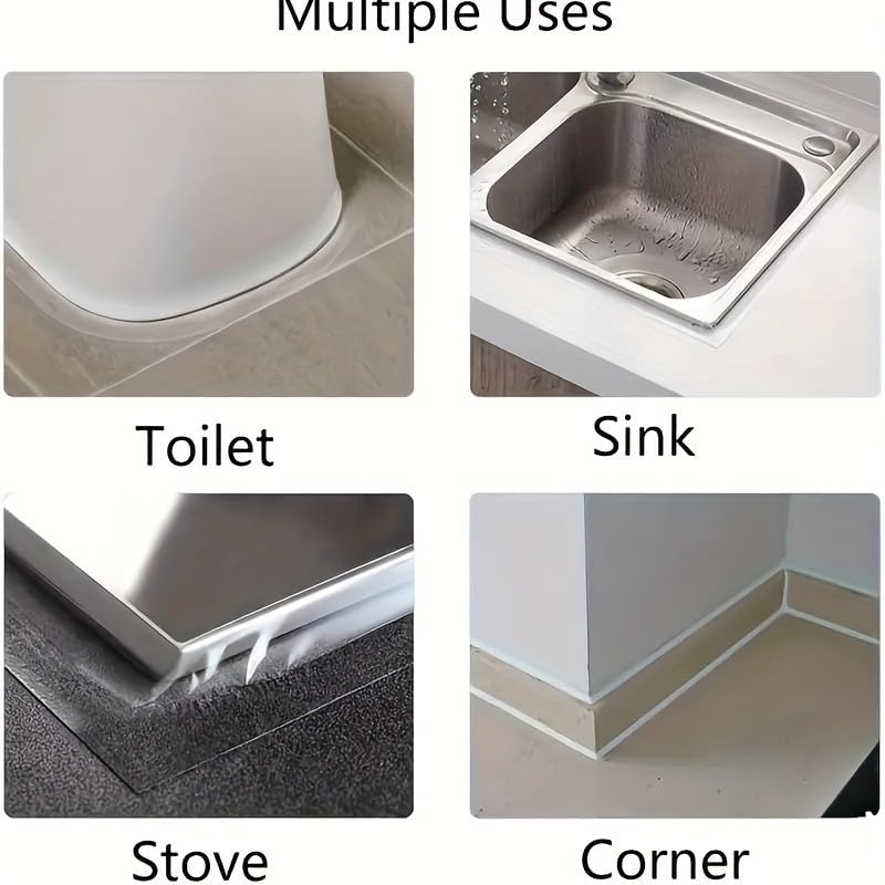 Transparent Window Weather Sealing Tape, Windproof, Waterproof Strong Adhesive Film Tape for Door Window Shower Glass