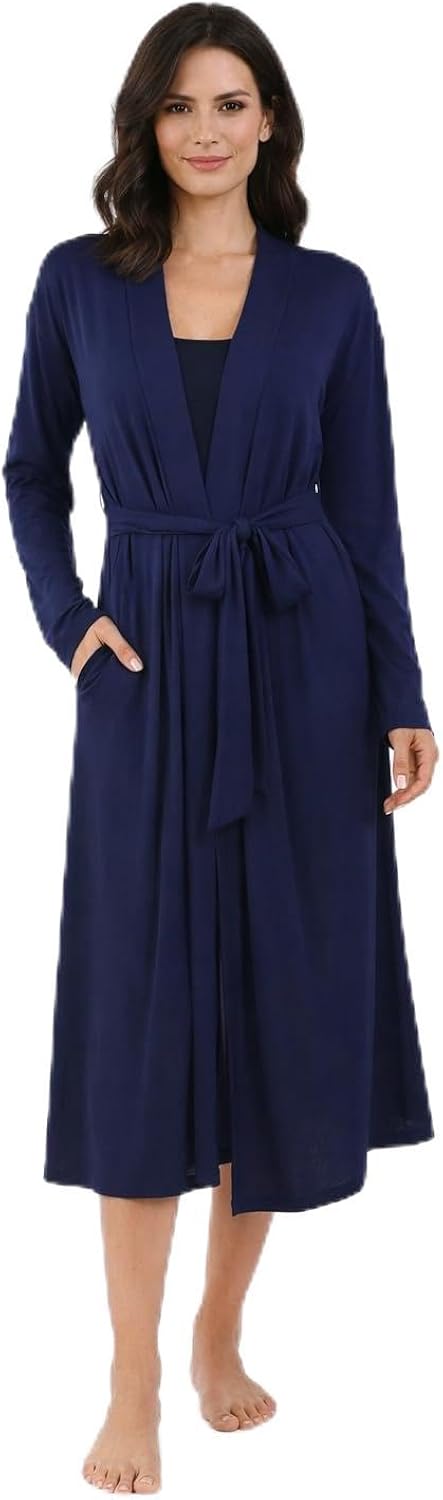 Viscose from Bamboo Women's Robe Long with Pockets