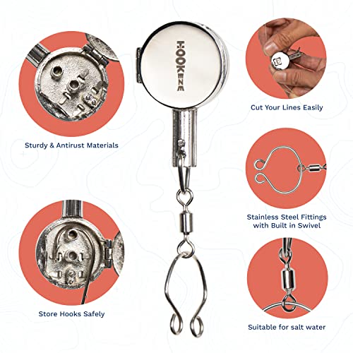 Image of HOOK-EZE Fishing Knot Tying Tool | Protect from Fish Hooks | Tie Fishing Knots Easily | Cool Gadgets for Fishermen | Ice Fly Fishing | Fishing Accessories for Beginner Anglers | Nail Knot Tool