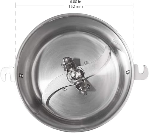 Vista 3 de ALDKitchen Molinillo de grano tipo oscilante, acero inoxidable, grado comercial, molienda de grano, raíces, harina, grano, gelación, olivo, arveja