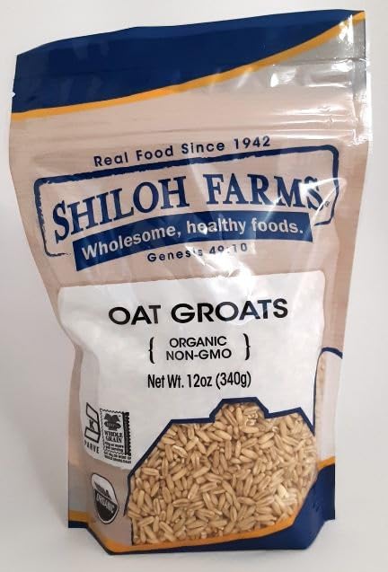 Shiloh Farms Organic Oat Groats - 6 Count of 12 Oz | Pure Organic Goodness, Nutty Flavor, Bulk Pack for Chefs