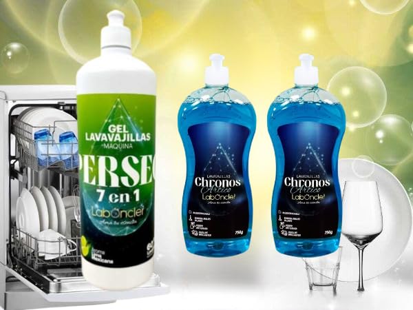 PERSEO LAVAVAJILLAS EN GEL 7 en 1 + CHRONOS LAVAVAJILLAS MANUAL PACK