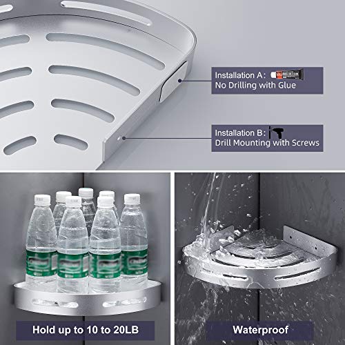 GERUIKE Mensola da Doccia Senza Foratura Mensola