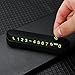 HomeSoGood 2PCS Car Temporary Parking Card Plate,Car Parking Phone Number Telephone Number Plate,Cars Dashboard Hidden Phone Number Plate, Car Parking Number