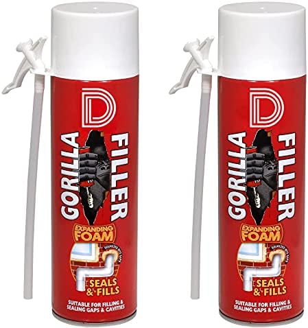 [2X 500ml] Expanding Foam Filler Waterproof Gorilla Filler
