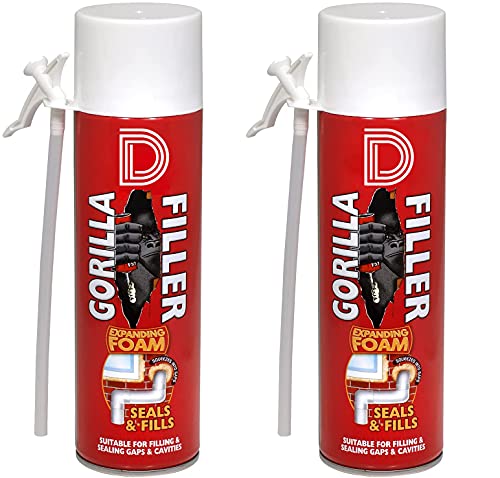 [2X 500ml] Expanding Foam Filler Waterproof Gorilla Filler