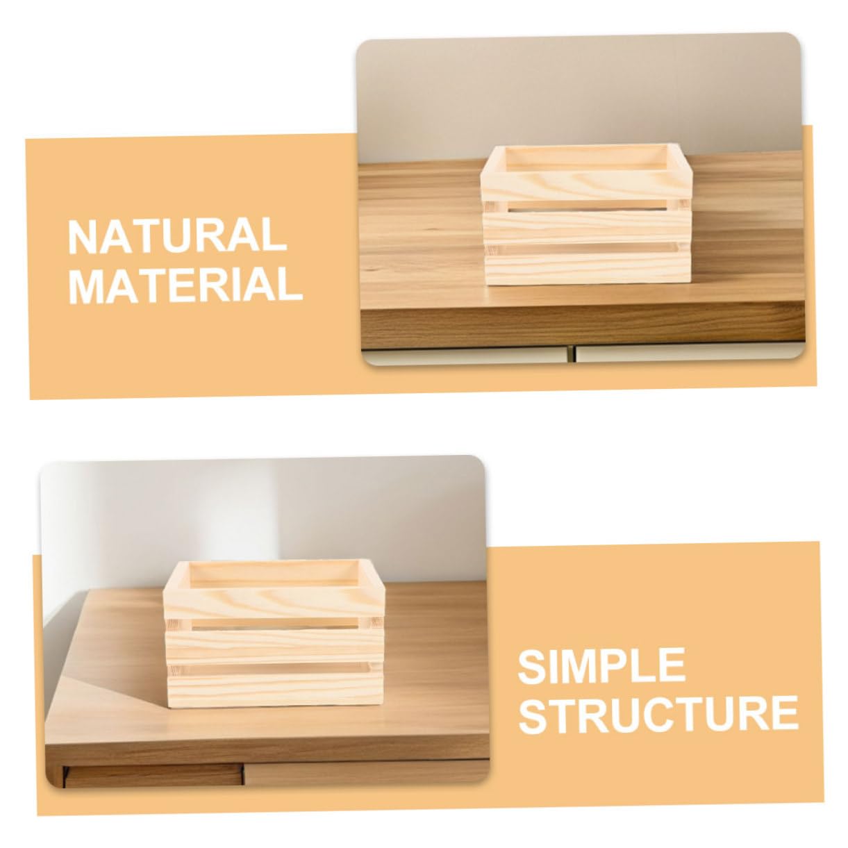5 Mini Cassette In Legno Per Casa Delle Bambole – Dimensioni 3.8x2.6x1.5 Cm, Stile Latte, Decorative E Versatili