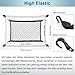 VEHIRIE Elastic Cargo Net for SUV, Car Trunk Net Organizer with ABS Hook Storage Mesh Cargo Nets 27.5 x 19.6 inches for Truck Bed Tailgate Netting Accessories