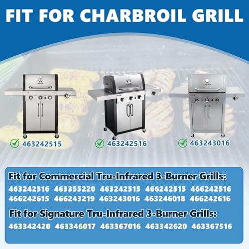 Image of Emitter Plate & Grill Grate 463242516 for Charbroil Commercial Infrared 3 Burner Grills 463242515 466242515 463243016 463367016 466242516 463342620 463346017, Charbroil G474-0017-W1 G466-2400-W1 Parts