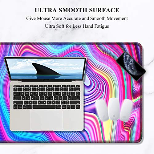Image of Auhoahsil Large Gaming Mouse Pad, XXL 35.4 x 15.7 in Desk Mat, Terrain