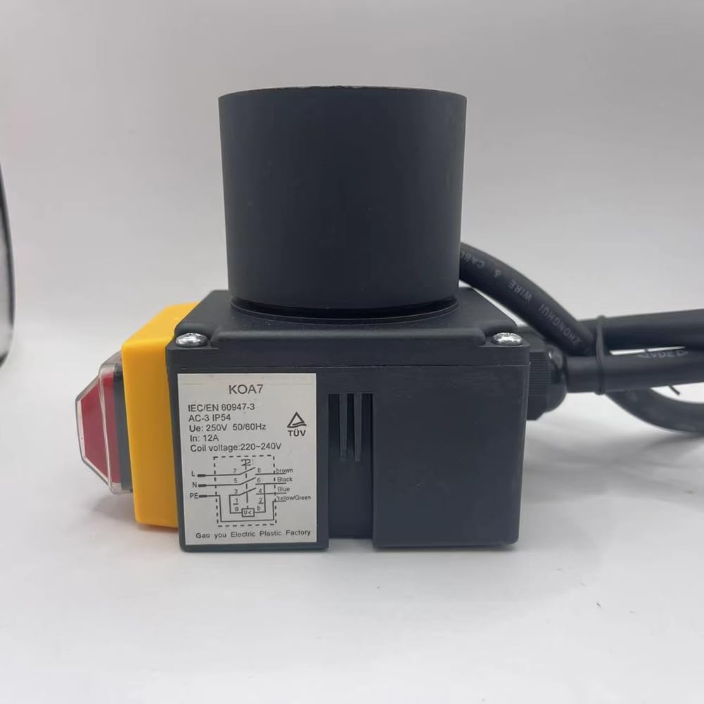 Interrupteur Bouton Poussoir HCK3T Interrupteur Magnétique Kissmii KOA7 250V - Pour Machine à Fendre Bois - Bouton Poussoir Sécurisé Contacteur Machine Outil