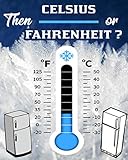  Then Celsius or Fahrenheit ?: At home or for all catering professionals  Refrigerated temperature logbook  120 pages  8 x 10 inches