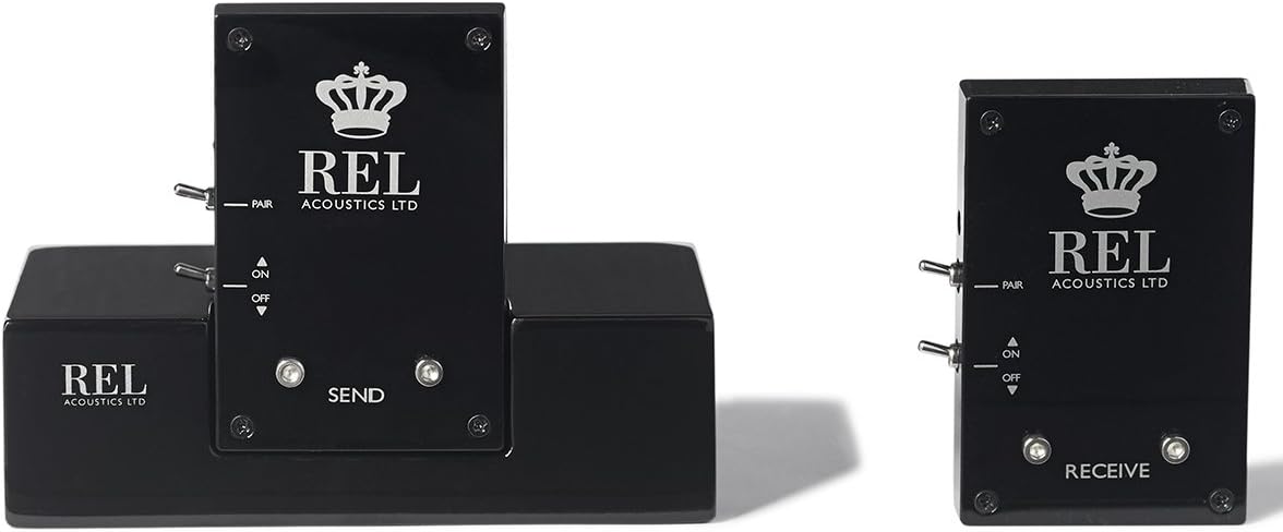 REL Acoustics Arrow Wireless Transmitter & Receiver – Zero-Compression SoundPath Adapter for Subwoofers, Home Theater, Multi-Room Systems – Easy Setup, Bluetooth & RCA Compatible Audio Kit