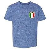 Pop Threads Italy Soccer Retro National Team Baby Toddler Kids Girl Boy T-Shirt Heather Royal Blue 3T