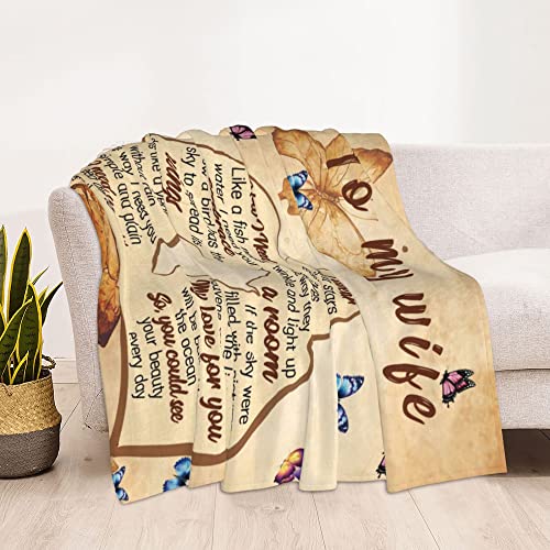 King Dare To My Wife Blanket From Husband Anniversary Birthday Gifts For Wife Romantic Wedding Valentines Gifts For Her Wife Love Gifts Wife Throw Blanket #TOP2