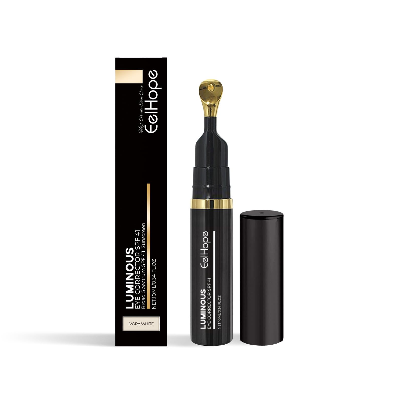 Dark Circle Concealer Cream Lightweight Hydrating Eye Concealer for Daily Use Moisturizing Brightening and Covering Under-Eye Circles Ivory