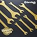DURATECH Super-Thin Open End Wrench Set, SAE, 8-Piece, 1/4