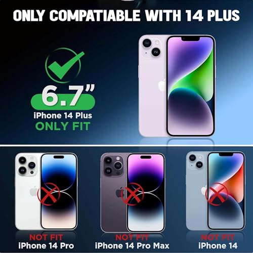 Image of Kratos Soft Silicone Case Cover Compatible with iPhone 14 Plus - Everyday Comfort Protection, Wireless Magnetic Charging Case with Raised Edge Camera & Screen Protection, Shock-Resistant Design
