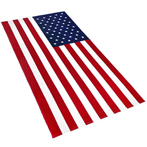 Kaufman - American Flag 30In X 60In Beach, Bath, Pool, Sauna Towel. (101210) #TOP1