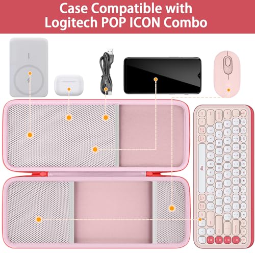image for co2CREA Hard Case Compatible with Logitech POP ICON Combo, Bluetooth K