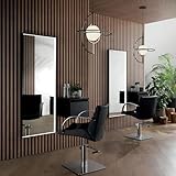 arredamento parrucchieri usato genova Arredamento parrucchieri Made in Italy con 2 posti adibite al taglio e piega capelli. Due specchi per parrucchieri con poltrone che seguono un design elegante e minimalista, il connubio perfetto per un salone professionale.