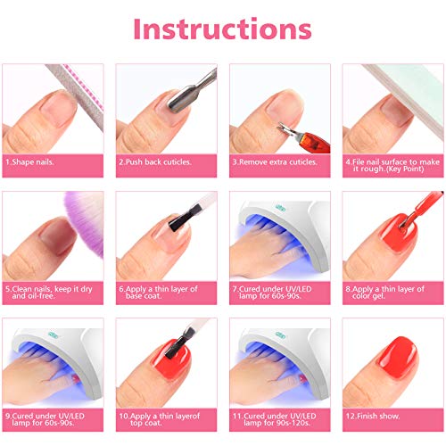 Umikk Set di smalti in gel 6 colori pastello Verde...