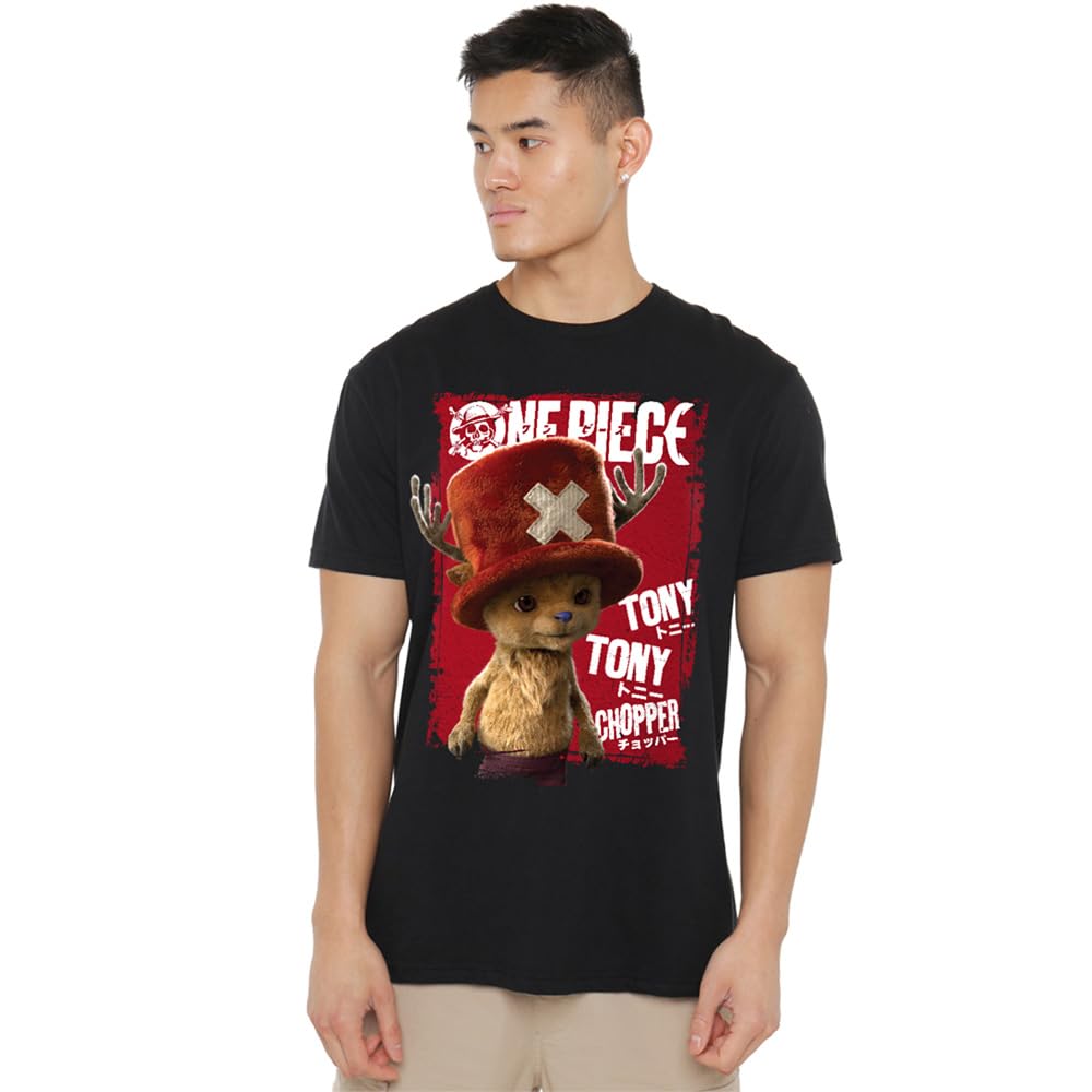 One Piece Season Two Chopper Select Screen Unisex T Shirt, Black, 4XL
