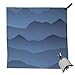 PackTowl Nano Towel, Blue Mountain, 19" x 19"