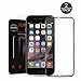 iPhone 6 / 6S Full Cover Screen Protector , Akwox 3D Curved Edge Metal Frame Tempered Glass Screen Protector for iPhone 6/6S 9H [3D Touch Compatible] & [Anti-fringerprint] (Black Trimming)