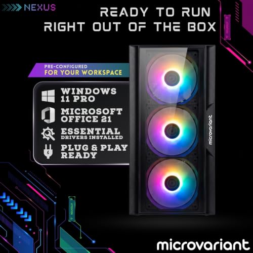 Image of Nexus I7 Premium Desktop PC | Core I7-4770 Turbo Processor| 16GB RAM | 256GB M.2 NVMe SSD | HD Graphics 4600 | WiFi 6 + BT 5.3 Dongle | Windows 11 Pro | Office 21 | 2 Year Warranty