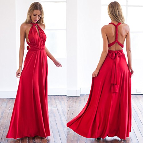 Image of Women Transformer Multi Way Bandage Dress Convertible Bridesmaid Gown