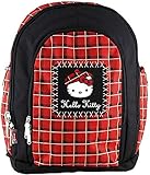 wasserdicht Hello Kitty Kinder-Rucksack, Rot/Schwarz