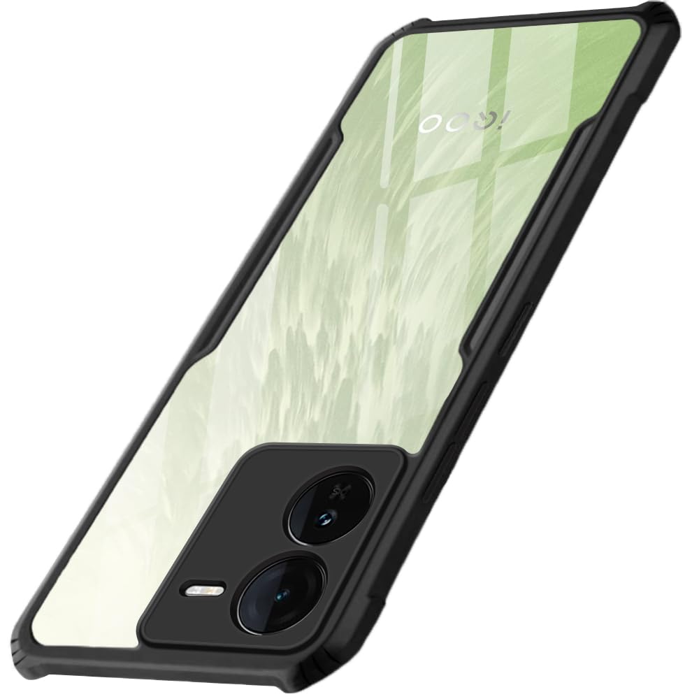 TheGiftKart Shockproof Crystal Clear Back Cover Case for IQOO Z9 5G | 360 Degree Protection | Protective Design | Transparent Back Cover Case for IQOO Z9 5G (PC & TPU, Black Bumper) (B0CZXQ6FLN) Amazon Price History, Amazon Price Tracker