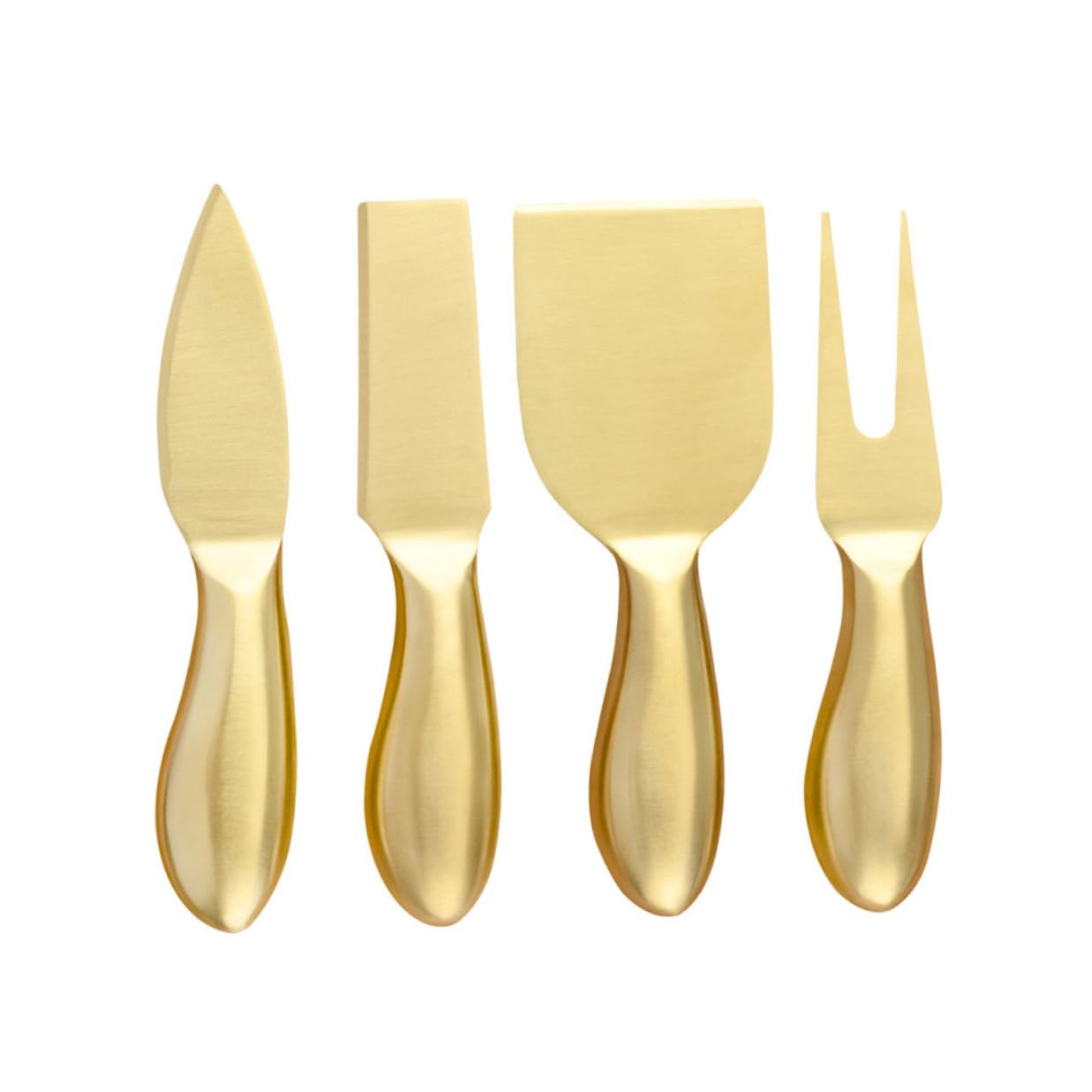 Cuchillos para cortar queso Gadpiparty dorados que evitan destrozar porciones
