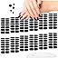 JERCLITY 168 Pieces 12 Sheets Women's Nail Wraps Solid