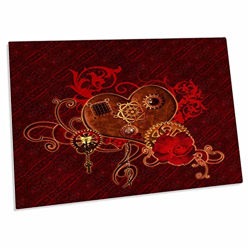 3dRose Alfombrilla para escritorio con diseño de corazón miniatura 1