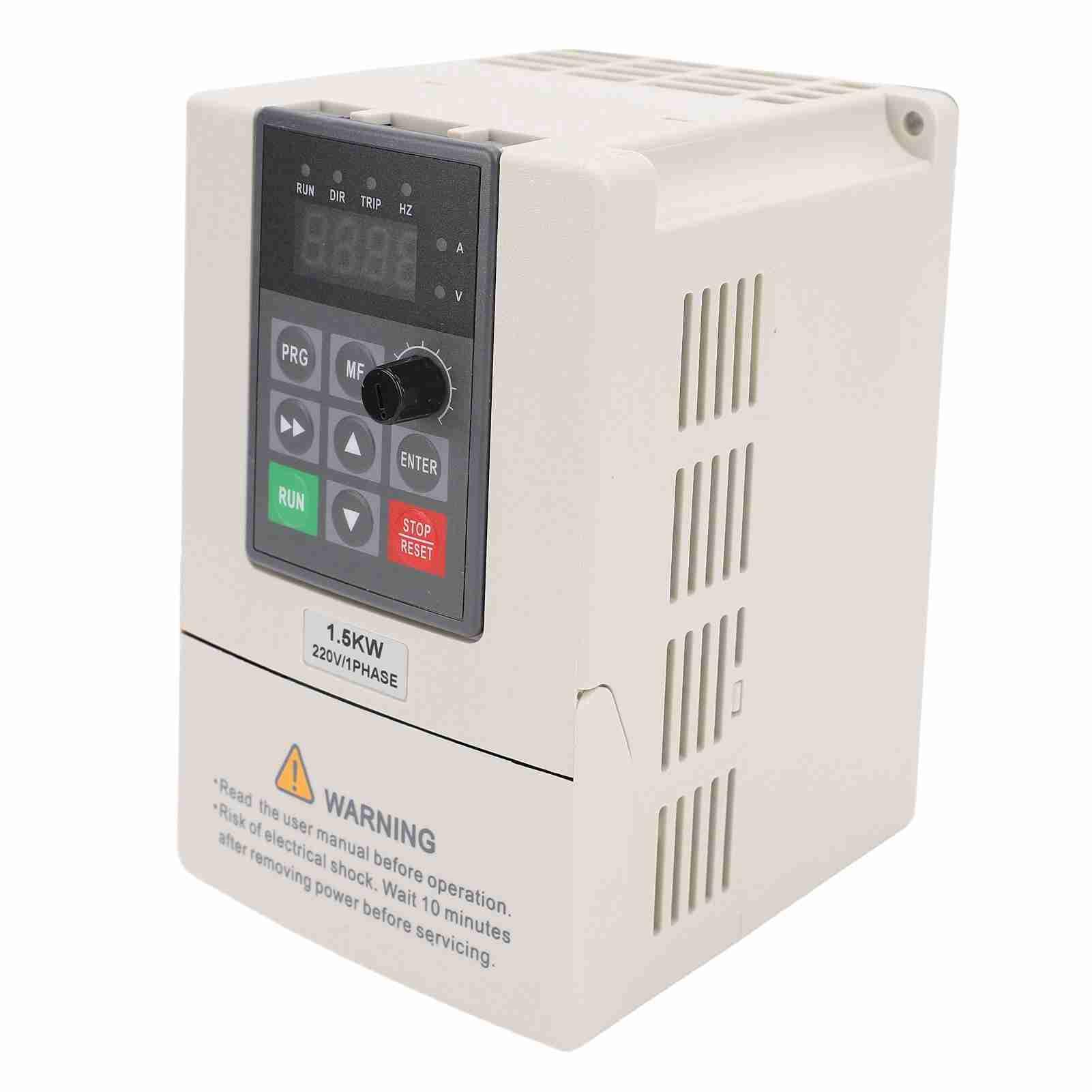 Convertisseur monophasé à triphasé 1,5 KW, Affichage Numérique