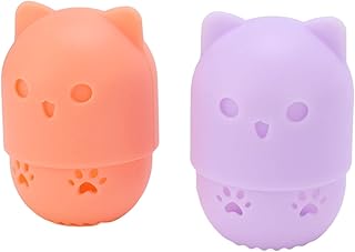 2 PCS Makeup Sponge Holder, Cat Shaped Portab...