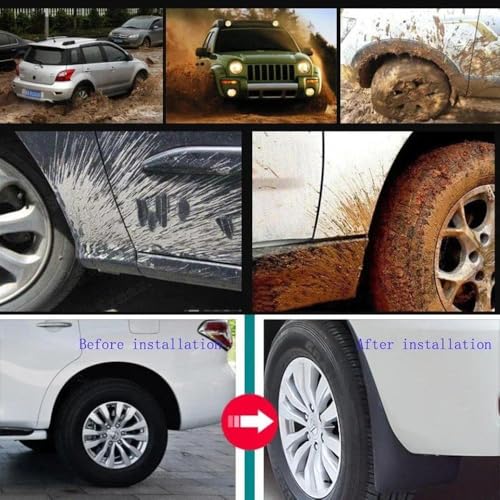 Guardabarros resistentes para coche Golf 6 2009-2013 con acabado protector de pintura 7