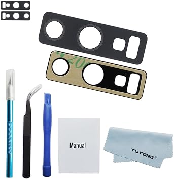 2pcs OEM Back Rear Camera Glass Lens Replacement for Samsung Galaxy Note 9 All Carriers with Repair Tools Black