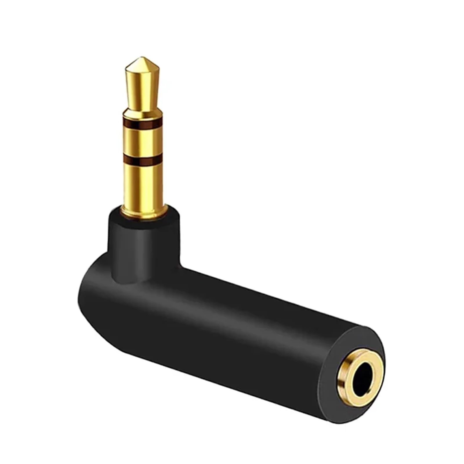 Connecteur plaqué or 3.5 Jack droit, adaptateur d'angle mâle à femelle 90 degrés, prise de Conversion Audio stéréo pôles et 4 en forme L ESSEIEIE(4pole 3.5mm,20PCS)