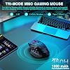 SOLAKAKA A75 and SM809pro,Wireless Keyboard and Mouse Combo for Gaming,Black