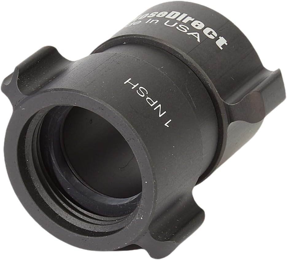 Aluminum 1" NPSH to 1" NPSH Double Female Fire Hose Adapter