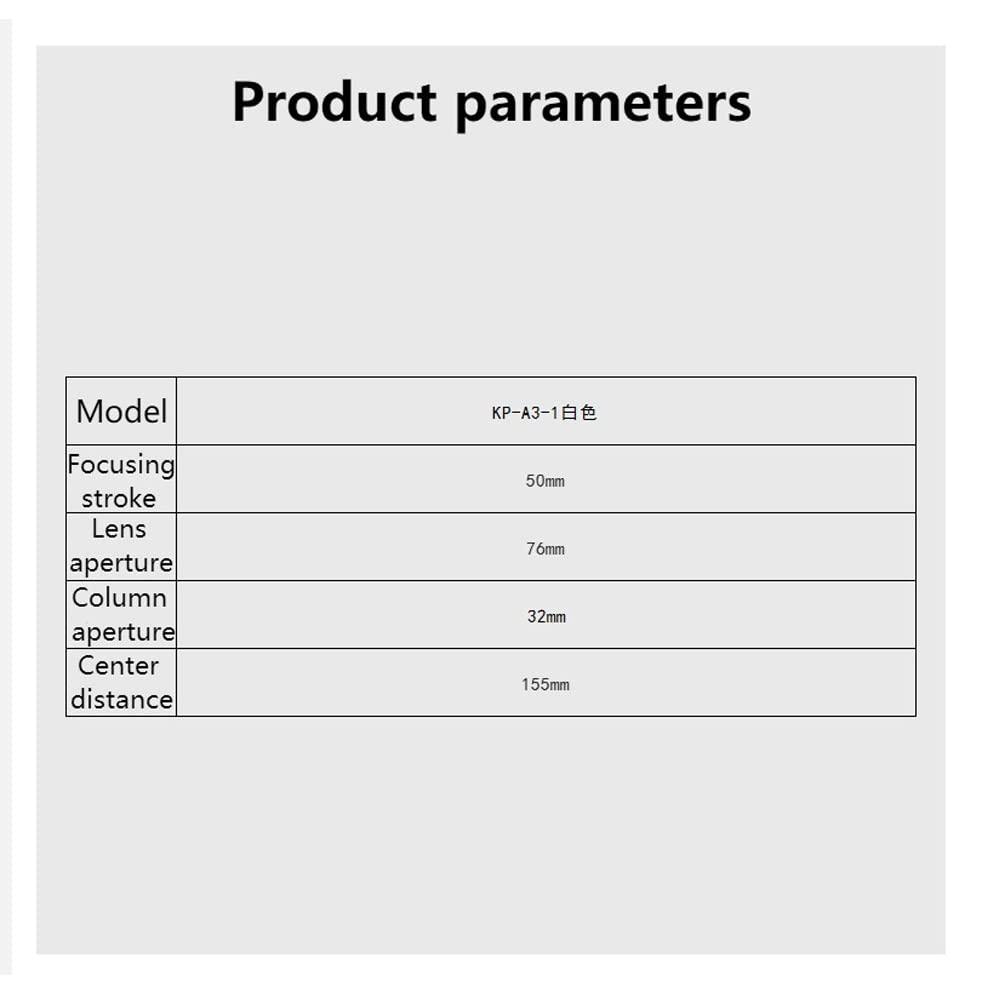 Microscope Stereo Microscope Bracket Lens Aperture 76mm Microscope Column Aperture 32mm Focusing Bracket