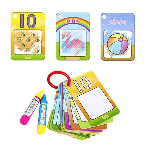 Tarjetas para colorear de agua ideales para entretenimiento infantil en actividades en avión