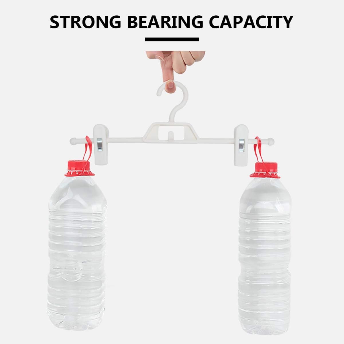 DOITOOL Non-Slip Adjustable Pants Hanger Clips 10 Pack with Retractable Design for Household Clothes Storage Skirts Slacks and Wardrobe Organization