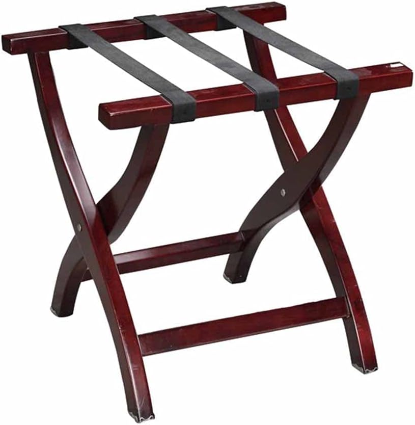 Solid Wood Collapsible Luggage Storage Rack Star Hotel Supplies,Luggage Rack Hotel Suitcase Stand, for Hotel Club Clubhouse