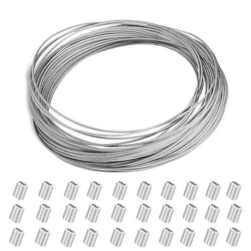 Amazon | ibubu ステンレスワイヤー ロープ 1mm セット わいやー